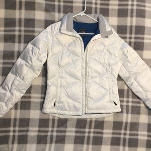 White North face jacket